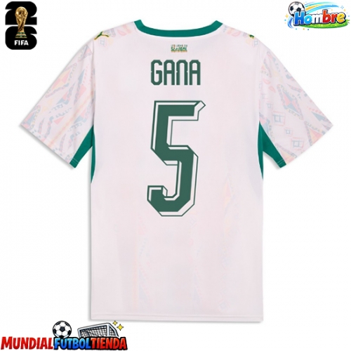 Camiseta Senegal Idrissa Gueye #5 Primera Equipación Replica Mundial 2026 mangas cortas